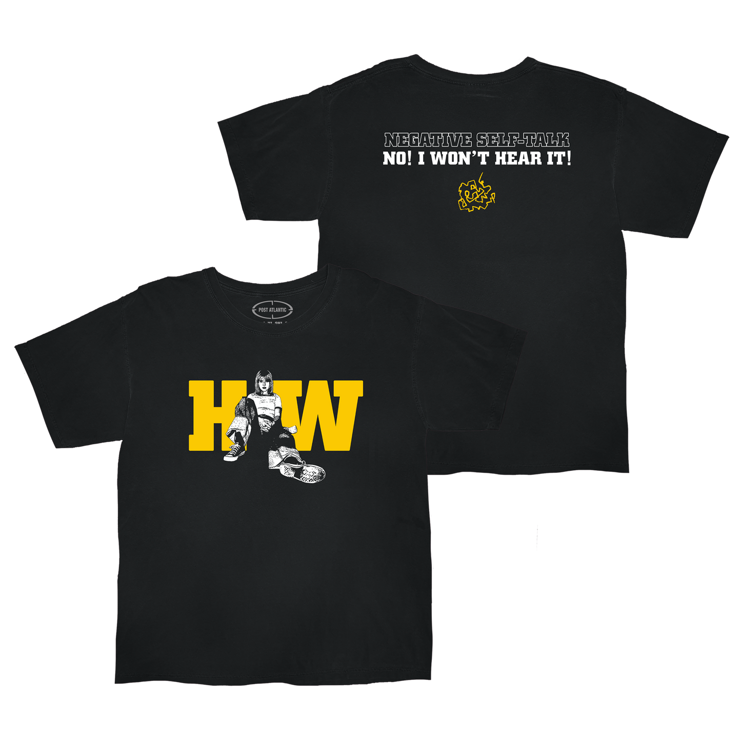 Negative Self Talk Black Tee